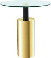 Kayoom Beistelltisch Beistelltisch Rosanna 525, runde Glas-Tischplatte