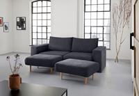 Looks By Wolfgang Joop 3-Sitzer Looksv, Verwandlungssofa: aus Sofa wird Sofa mit 2 Hockern