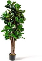 COSTWAY Kunstpflanze 150cm Künstlicher Feigenbaum grün