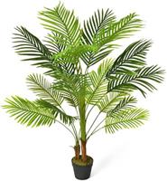 COSTWAY Kunstpflanze Phoenix Palme grün