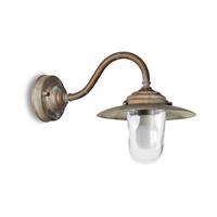 Moretti LUCE Außenwandlampe Chalet messing antik/klar Ausl.38cm