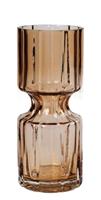 Broste Copenhagen Vasen Hyacint Vase Glas Indian Tan 20 cm