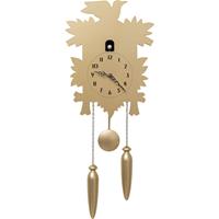 KARE DESIGN Uhren Wanduhr Cuckoo Bird matt gold 24 x 58 cm