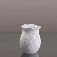 Yomonda Porzellan Vase Oval Hacienda H12,5 cm weiß