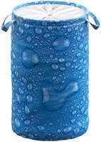 Sanilo Wasmand Dauwdruppel blauw 60 liter, opvouwbaar, met bescherming tegen inkijk