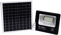 V-TAC VT-60W 60W LED Solarscheinwerfer mit IR-Fernbedienung kaltweiß 6000K Schwarzer Körper IP65 - 94010
