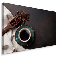 Karo-art Schilderij - Koffie en Bonen, 5 maten, Premium Print