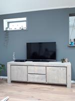 Het Steigerhouthuis Steigerhouten TV Meubel 3D - 120 x 40 x 60 cm