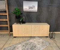 Het Steigerhouthuis Steigerhouten TV Meubel Stripes - 220 x 40 x 55 cm