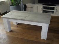 Het Steigerhouthuis Steigerhouten Salontafel Blokpoot - 120 x 100 x 45 cm