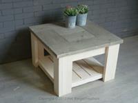 Het Steigerhouthuis Steigerhouten Salontafel Brocant Inbetween - 60 x 60 x 45 cm