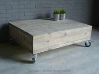 Het Steigerhouthuis Steigerhouten Salontafel Swing - 100 x 60 x 35 cm