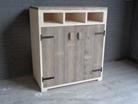 Het Steigerhouthuis Steigerhouten Boekenkast Extra Plus - 160 x 60 x 60 cm