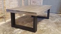 Het Steigerhouthuis Steigerhouten Salontafel Style Industrieel - 80 x 80 x 45 cm