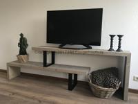 Het Steigerhouthuis Steigerhouten TV Meubel Industrieel Flex - 230 x 40 x 70 cm