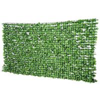 Outsunny Künstliche Hecke Sichtschutzhecke Terrasse Wanddekoration Wanddekoration Hellgrün 300 x 150 cm - grün - 
