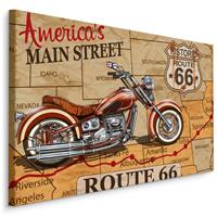 Karo-art Schilderij - Route66, America's Mainstreet, Premium print