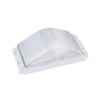 BES LED Led Tuinverlichting - Buitenlamp - Ovalas - Wand - Aluminium Mat Wit - E27 - Rechthoek