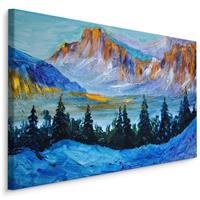 Karo-art Schilderij - Colorado Rockies, USA, Premium Print op Canvas