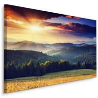 Karo-art Schilderij - Karpaten (Carpathian Mountains) Ukraine, Premium Print