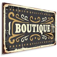 Karo-art Schilderij - Boutique, Reclame voor Boetiek, Premium Print