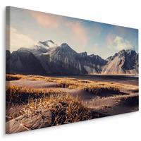 Karo-art Schilderij - Vestrahorn Berg, IJsland, Premium Print