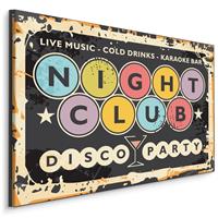 Karo-art Schilderij - Nightclub, Disco, Live Music, Premium Print