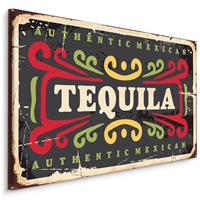 Karo-art Schilderij - Tequila, Mexicaanse Drank, Premium Print op Canvas