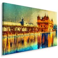 Karo-art Schilderij - Gouden tempel in Amritsar, India, Premium Print