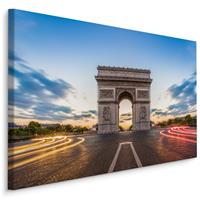 Karo-art Schilderij - Arc de Triomphe, Parijs, Premium Print