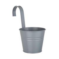 Butlers ZINC Hängetopf Höhe 11cm Blumentöpfe grau