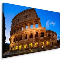 Karo-art Schilderij - Het Colosseum bij avond, Premium print, 5 maten