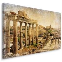 Karo-art Schilderij - Forum Romanum, Premium Vintage Print, 5 maten