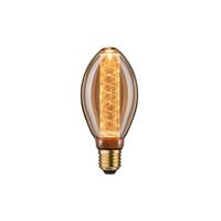 PAULMANN LICHT Paulmann LED Vintage-Birne B75 Inner Glow, E27, Gold, Spiralmuster, dimmbar, 120 lm, 3,6W = 13W