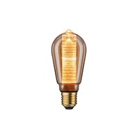 PAULMANN LICHT Paulmann LED Vintage-Kolben ST64 Inner Glow, E27, Gold, Ringmuster, dimmbar, 120 lm, 3,6W = 13W