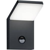 BES LED Led Tuinverlichting - Tuinlamp - Trion Pearly - Wand - Bewegingssensor - 9w at Zwart - Aluminium