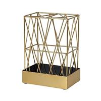 Broste Copenhagen Vasen Vase SILJE Steel Castlerock/Brass Frame gold (gold)