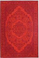 morgenland Loper Vintage vloerkleed handgetuft rood Vintage ontwerp