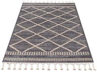 Carpet City Loper Art 2645 Korte pool, met kettingdraden, ruiten-look, ideaal voor hal & entree