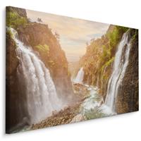 Karo-art Schilderij - Prachtige waterval, premium print