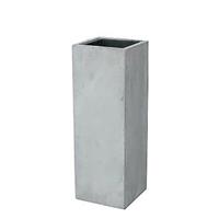 Gartentraum.de Garten Pflanzvase aus Glasfaser-Beton - modern - grau - Campali / 90x29cm