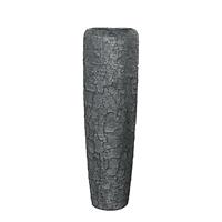 Gartentraum.de Schicke Indoor Vase - XXL - Grau - Mit Einsatz - Tekle / 97x34cm (HxDm) / ohne Wasserstandsanzeiger