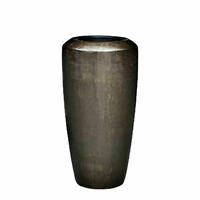 Gartentraum.de XXL Indoor Vase - Polystone - Braun - Mit Einsatz - Osayi / 90x46cm (HxDm) / ohne Wasserstandsanzeiger