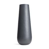 Gartentraum.de Runde Aluminium Outdoor Vase in Anthrazit matt - Louis Anthrazit / 80cm