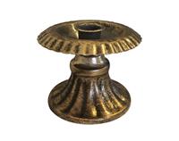 Zeitzone Kerzenhalter Kelch Antik-Stil Kerzenständer Metall gold patiniert 8,5cm
