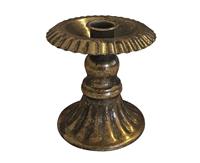 Zeitzone Kerzenhalter Kelch Antik-Stil Kerzenständer Metall gold patiniert 10,5cm