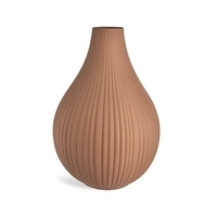 DEPOT Vase Rills, D:25,5cm x H:37,5cm, altrosa