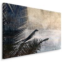 Karo-art Schilderij - Abstracte palm bladeren, premium print
