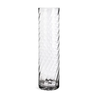 DEPOT Bodenvase Wirbel Glas ca.12,5x50cm, klar
