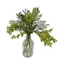 HTI-Living Kunstpflanze Gräser in Vase Flora grün